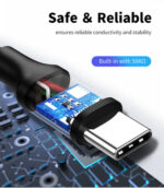 CABLETIME καλώδιο USB-C σε USB U323A, 3A, 480Mbps, 1m, λευκό - 5210131038154 - Image 2
