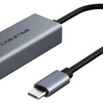 CABLETIME αντάπτορας δικτύου CT-CML100, USB-C, 100Mbps Ethernet, γκρι - 5210131038406