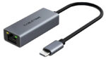 CABLETIME αντάπτορας δικτύου CT-CML100, USB-C, 100Mbps Ethernet, γκρι - 5210131038406