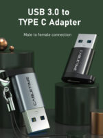 CABLETIME αντάπτορας USB-C σε USB CT-AMCF, 2.1A, 5Gbps, γκρι - 5210131038451 - Image 2