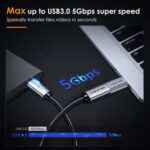 CABLETIME αντάπτορας USB-C σε USB CT-CMAFOTG, 5Gbps, γκρι - 5210131038505 - Image 2