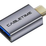 CABLETIME αντάπτορας USB-C σε USB CT-CMAFOTG, 5Gbps, γκρι - 5210131038505