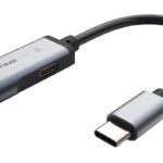 CABLETIME αντάπτορας USB-C σε USB-C & 3.5mm CT-CMACD, γκρι - 5210131038512