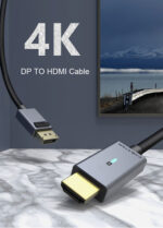 CABLETIME καλώδιο DisplayPort σε HDMI CT-P02G4K, 4K, 1.8m, μαύρο - 5210131038857 - Image 2