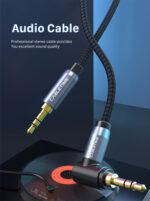 CABLETIME καλώδιο ήχου 3.5mm CT-P11RGN, γωνιακό, AUX, 1.8m, μαύρο - 5210131039311 - Image 2