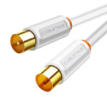 CABLETIME καλώδιο κεραίας CT-AV101, 75 Ohm, 1m, λευκό - 5210131039373