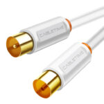 CABLETIME καλώδιο κεραίας CT-AV101, 75 Ohm, 1m, λευκό - 5210131039373