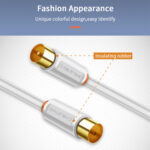 CABLETIME καλώδιο κεραίας CT-AV101, 75 Ohm, 1m, λευκό - 5210131039373 - Image 2