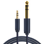 CABLETIME καλώδιο ήχου 3.5mm σε 6.3mm CT-H11G, 1.8m, μαύρο - 5210131039496