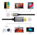 CABLETIME καλώδιο USB-C σε HDMI CT-CMHD2, 4K/60Hz, 1.8m, μαύρο - 5210131055960 - Image 2