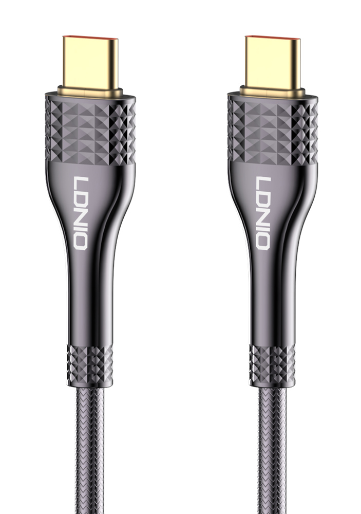 5210131078648 LDNIO καλώδιο USB-C σε USB-C LC651C, 65W, 1m, γκρι - - Image 1