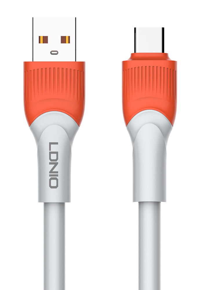 5210131078655 LDNIO καλώδιο USB-C σε USB LS601, 30W, 1m, γκρι - - Image 1