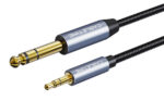 CABLETIME καλώδιο ήχου 3.5mm σε 6.35mm CT-AV321-H11G, 2m, μαύρο - 5210131109120