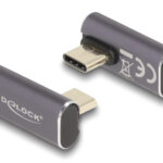DELOCK αντάπτορας USB-C 60048, αρσενικό σε θηλυκό, 100W, 40Gbps, γκρι - 4043619600489