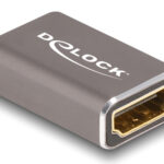 DELOCK αντάπτορας HDMI 60078 με Ethernet, 8K/60Hz, μεταλλικός, γκρι - 4043619600786