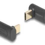 DELOCK αντάπτορας USB-C 60246, αρσενικό σε θηλυκό, 240W, 40Gbps, μαύρος - 4043619602469