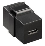 GOOBAY keystone module USB-C 3.2 Gen 2 61261, θηλυκό σε θηλυκό, μαύρο - 4040849612619 - Image 2