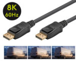 GOOBAY καλώδιο DisplayPort 61698, 8K/60Hz, 32.4 Gbps, 3m, μαύρο - 4040849616983 - Image 2