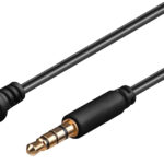 GOOBAY προέκταση καλωδίου ήχου 3.5mm 62480, 4 pin stereo, CU, 3m, μαύρο - 4040849624803