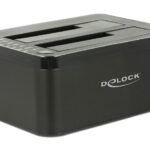 DELOCK docking station για 2.5" ή 3.5" SATA HDD/SSD 62661, 2 θέσεων, 6Gbps, clone function, μαύρο - 4043619626618