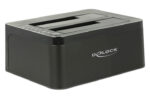DELOCK docking station για 2.5" ή 3.5" SATA HDD/SSD 62661, 2 θέσεων, 6Gbps, clone function, μαύρο - 4043619626618