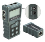 DELOCK tester καλωδίων με οθόνη 63110, RJ45, PoE, DC, γκρι - 4043619631100