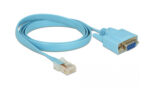 DELOCK Καλώδιο Serial RS-232 DB9 female σε RJ45 male, 1m, μπλε - 4043619633418 - Image 2
