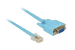DELOCK Καλώδιο Serial RS-232 DB9 female σε RJ45 male, 1m, μπλε - 4043619633418