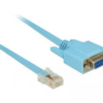 DELOCK Καλώδιο Serial RS-232 DB9 female σε RJ45 male, 1m, μπλε - 4043619633418