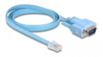 DELOCK καλώδιο serial RS-232 DB9 σε RJ45 63353, 1m, μπλε - 4043619633531 - Image 2