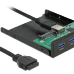 DELOCK front panel 64058, 3.5" σε USB-C, 2x USB & SD/Micro SD - 4043619640584