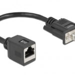 DELOCK αντάπτορας από serial DB9 RS-232 σε RJ45, μαύρος - 4043619641222