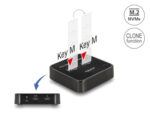 DELOCK docking station για M.2 NVMe SSD 64177, 2 θέσεων, 10Gbps, clone function, μαύρο - 4043619641772 - Image 2