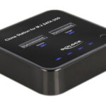 DELOCK docking station για M.2 SATA SSD 64178, 2 θέσεων, 6Gbps, clone function, μαύρο - 4043619641789