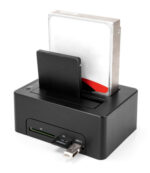 DELOCK docking station για 2.5" ή 3.5" SATA HDD/SSD 64183, 2 θέσεων, με card reader, 5Gbps, clone function, μαύρο - 4043619641833 - Image 2
