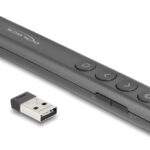 DELOCK τηλεχειριστήριο παρουσιάσεων 64250 με laser & πλήκτρα, 30m, γκρι - 4043619642502