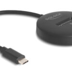 DELOCK docking station για M.2 NVMe/SATA SSD 64254, 10Gbps, μαύρο - 4043619642540