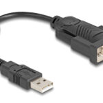 DELOCK αντάπορας USB σε RS-232 64276, 460.8Kbps, 0.25m, μαύρος - 4043619642762