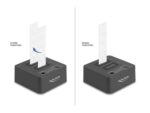 DELOCK docking station για M.2 NVMe SSD 64300, 2 θέσεων, 20Gbps, clone/erase function, μαύρο - 4043619643004 - Image 2
