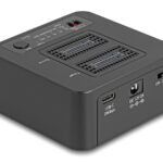 DELOCK docking station για M.2 NVMe SSD 64300, 2 θέσεων, 20Gbps, clone/erase function, μαύρο - 4043619643004