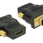 DELOCK αντάπτορας DVI 24+1 σε HDMI 65466, 4K, gold-plated, μαύρος - 4043619654666