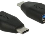 DELOCK αντάπτορας USB-C σε USB 3.1 θηλυκό 65519, 10Gbps, μαύρος - 4043619655199