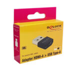 DELOCK αντάπτορας USB σε HDMI-A θηλυκό 65680, μαύρος - 4043619656806 - Image 2