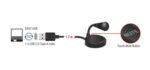 DELOCK USB μικρόφωνο 65868 με βάση και mute button - 4043619658688 - Image 2