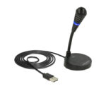 DELOCK USB μικρόφωνο 65868 με βάση και mute button - 4043619658688