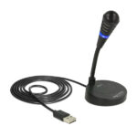 DELOCK USB μικρόφωνο 65868 με βάση και mute button - 4043619658688