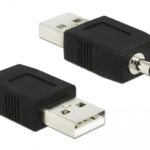 DELOCK Αντάπτορας USB 2.0 σε Stereo Jack 3.5mm 66069, μαύρο - 4043619660698