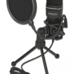 DELOCK Mικρόφωνο studio με pop φίλτρο & αντιανέμιο 66331, πυκνωτικό, USB - 4043619663316