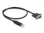 DELOCK καλώδιο USB σε RS-232 66461, 921.6Kbps, 50cm, μαύρο - 4043619664610 - Image 2