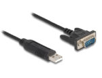 DELOCK καλώδιο USB σε RS-232 66461, 921.6Kbps, 50cm, μαύρο - 4043619664610